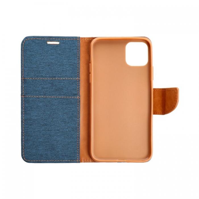 A-One Brand - Galaxy S23 FE Plnboksfodral Canvas - Marinbl