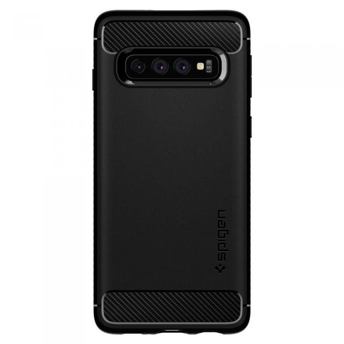 UTGATT5 - SPIGEN Rugged Armor Galaxy S10 + Plus Mattsvart