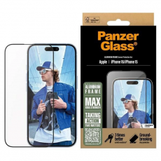 PanzerGlass - PanzerGlass iPhone 16 Härdat Glas Skärmskydd Ultra-Wide Fit - Clear