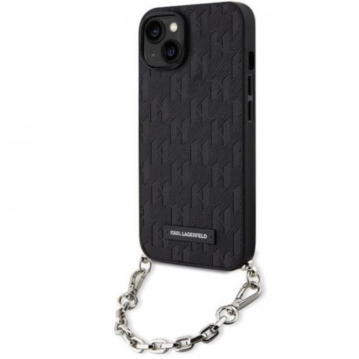 KARL LAGERFELD - KARL LAGERFELD iPhone 14 Mobilskal Saffiano Monogram Chain