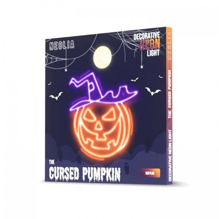 Neolia - Neolia LED Neon PLEXI CURSED PUMPKIN NNE16 - Orange/Lila