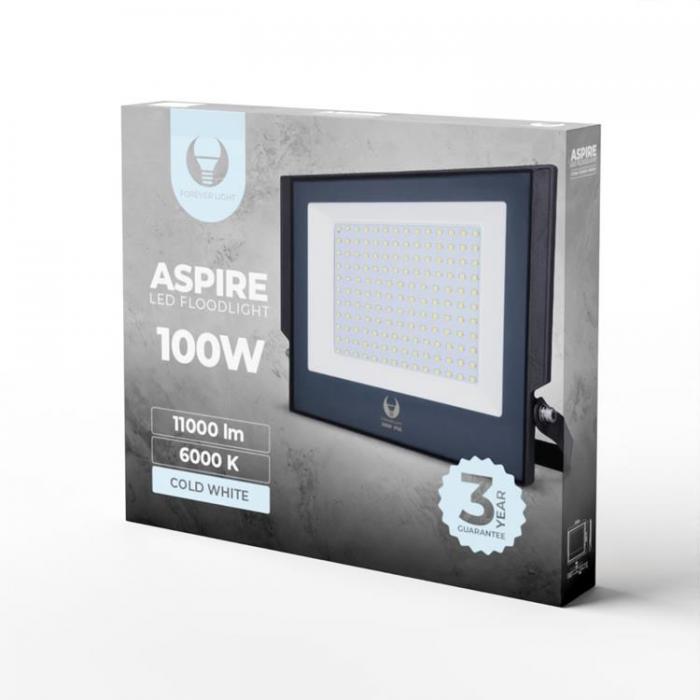 Forever Light - Forever Strlkastare LED Aspire 100W 6000K 11000lm 230V