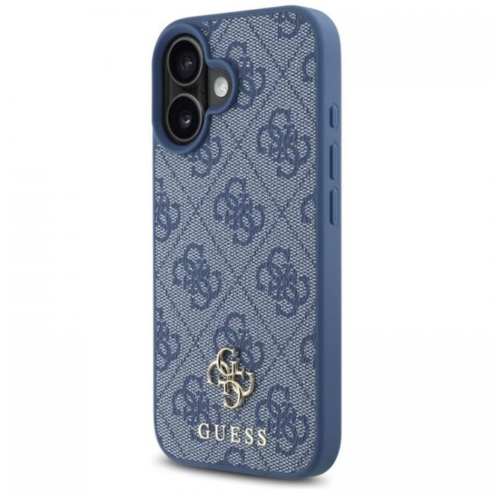 Guess - Guess iPhone 16 Mobilskal MagSafe HC PU 4G Small Classic - Bl