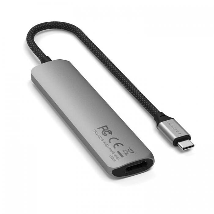 Satechi - Satechi 6-i-1 HUBB USB-C Slim Multiport Adapter - Rymdgr