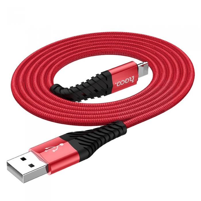 Hoco - HOCO COOL USB-A till Lightning kabel 1m Rd