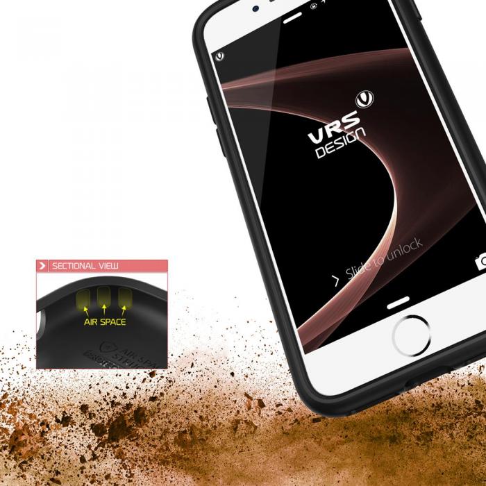 UTGATT5 - Verus Damda Slide Card Slot Skal till Apple iPhone 6 (S) - Rose Gold