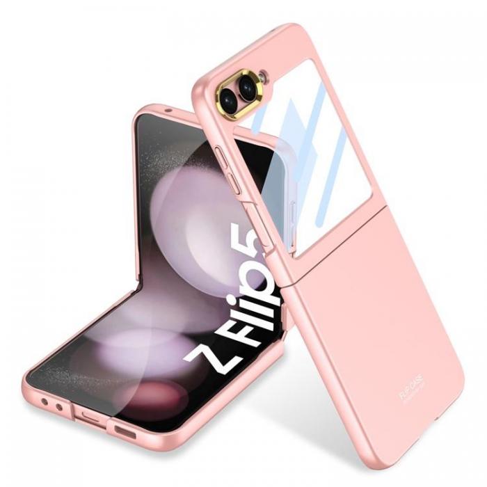 GKK - GKK Galaxy Z Flip 5 Mobilskal Shockproof - Rosa