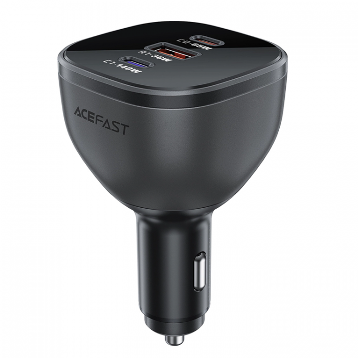 Acefast - Acefast Billaddare 165W 2x USB-C/1x USB-A - Svart