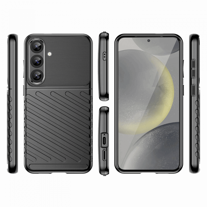 A-One Brand - Galaxy S25 Plus Mobilskal Thunder Armored - Svart