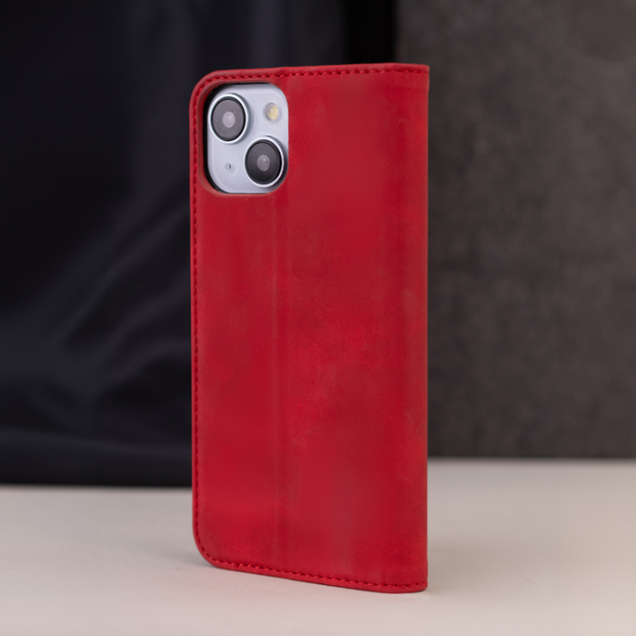 A-One Brand - iPhone 11 Plnboksfodral Smart Suede - Rd