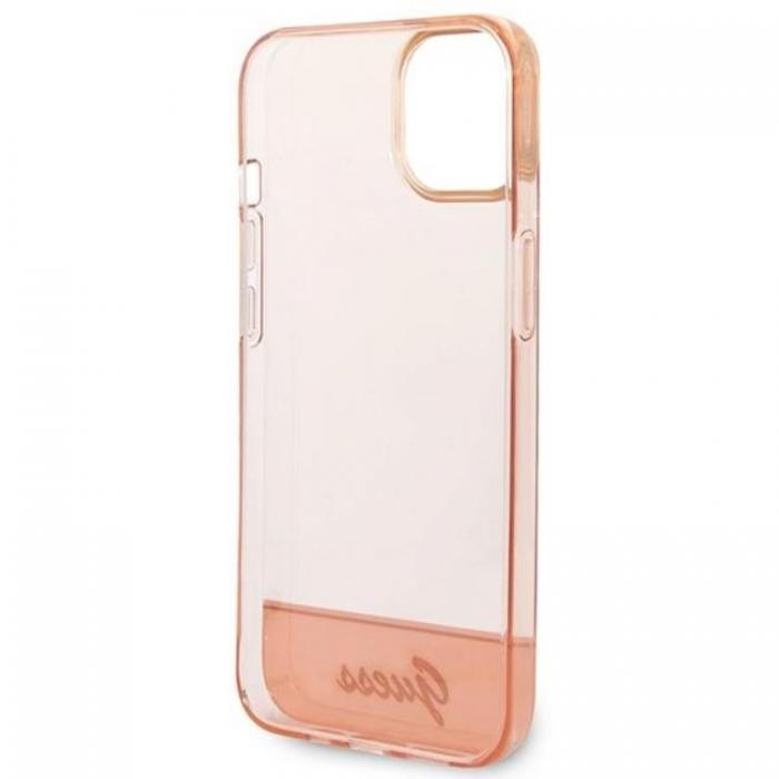 Guess - GUESS iPhone 14 Plus Skal Translucent - Rosa