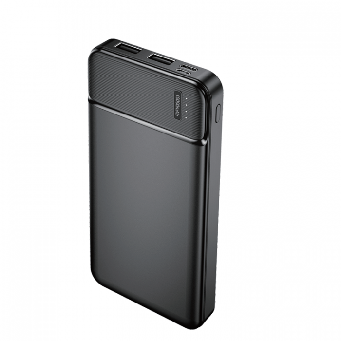 Maxlife - Maxlife Powerbank 10000mAh USB-C/Micro-USB 2.4A - Svart