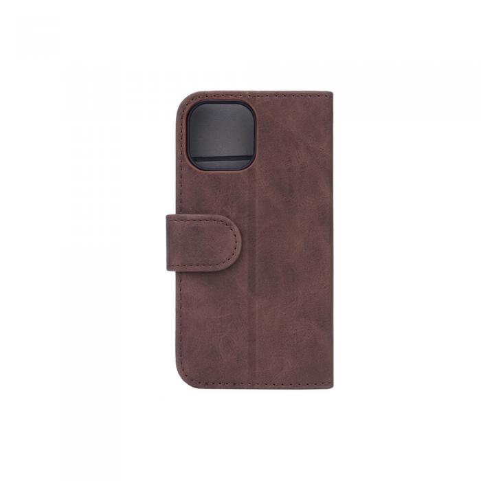 GEAR - Gear Nubuck PU Plnboksfodral iPhone 13 Mini - Brun