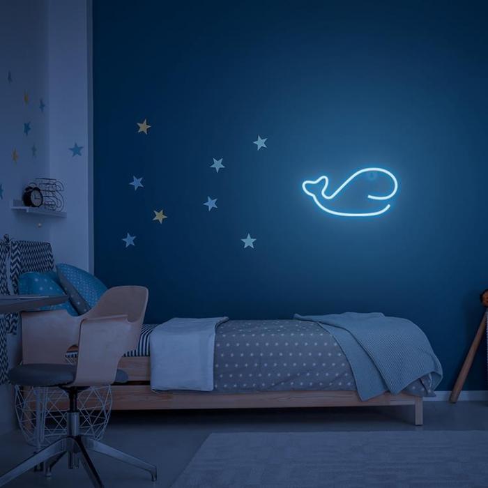 Forever Light - Forever Light LED Neon WHALE Bat + USB FLNE19 - Bl