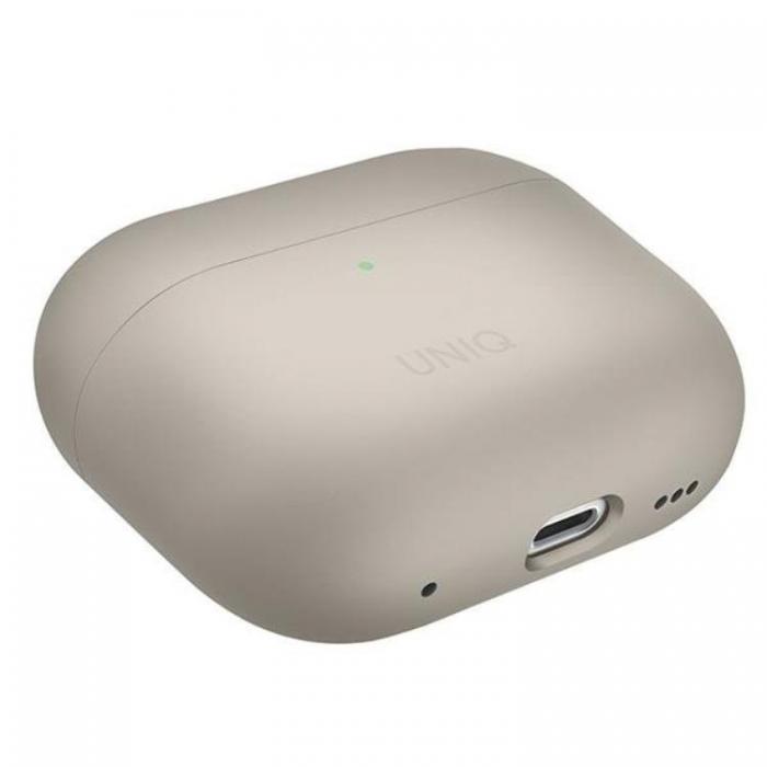 UNIQ - UNIQ AirPods Pro 2 Skal Lino Silikon - Beige Ivory