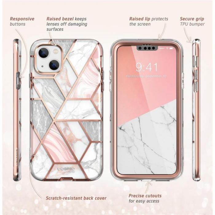 SupCase - SupCase iPhone 14 Plus Skal Cosmo - Marble