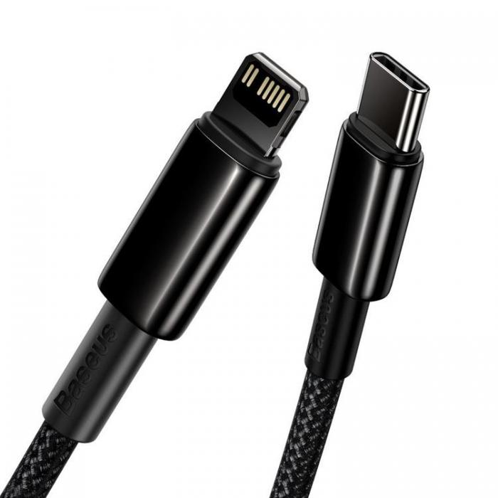 BASEUS - Baseus USB-C till Lightning kabel 20 W 1m Fast - Svart