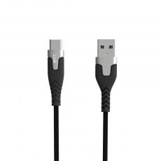 GEAR - GEAR Laddkabel PRO USB-A till USB-C 2.0 1.5m Svart