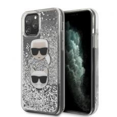 KARL LAGERFELD - Karl Lagerfeld iPhone 11 Skal Silver Glitter