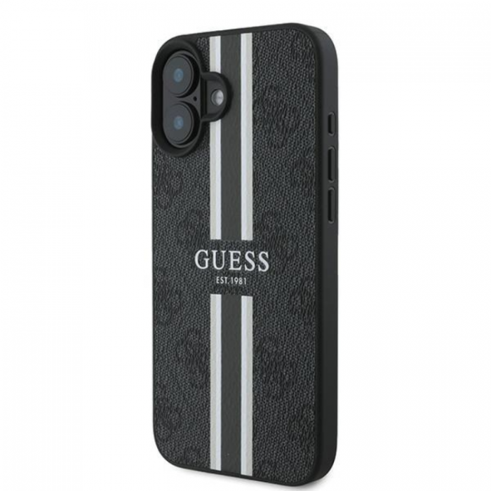 Guess - Guess iPhone 16 Plus Mobilskal Magsafe 4G Printed Stripes