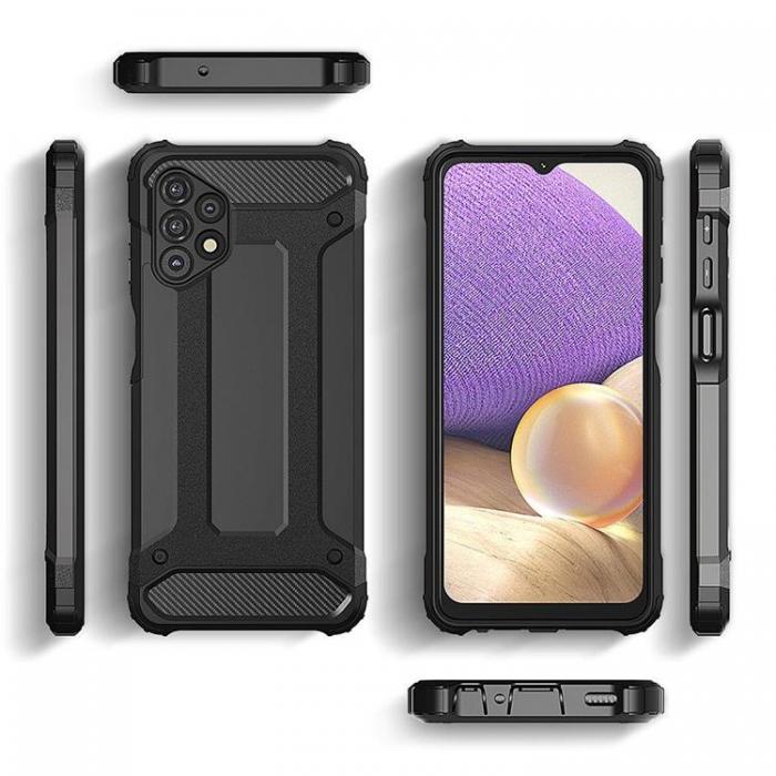 OEM - Galaxy A73 Skal Hybrid Armor Tough Rugged - Svart