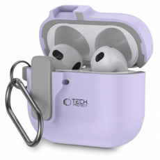 Tech-Protect - Tech-Protect Airpods 4 Skal Slim Hook - Lavender