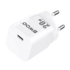 BWOO - BWOO Mini Väggladdare 20W USB-C CDA155 - Vit