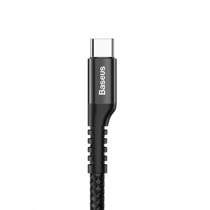 BASEUS - BASEUS USB-C till USB-A kabel 1m Fish Eye - Svart