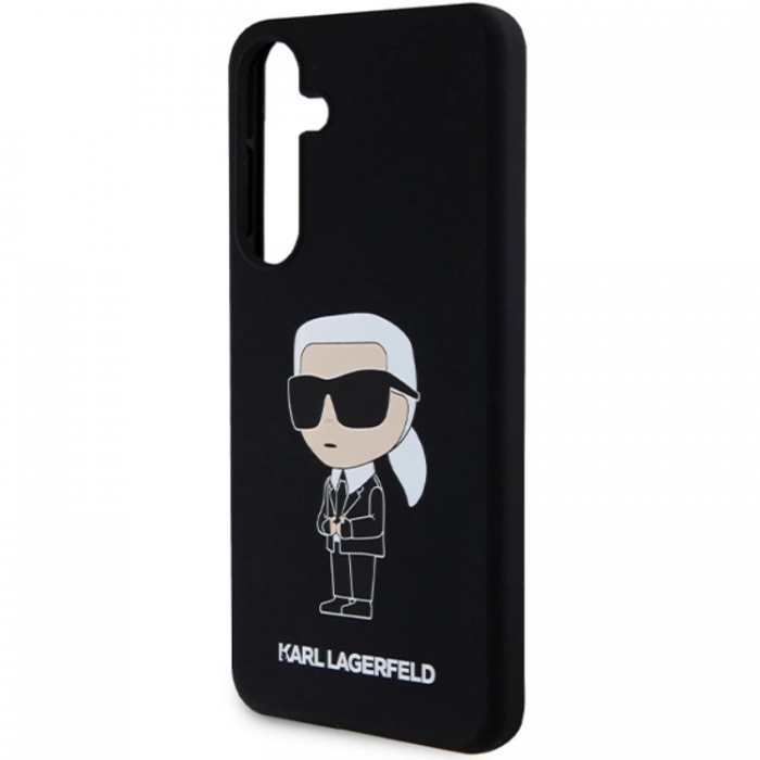 KARL LAGERFELD - Karl Lagerfeld Galaxy S24 Mobilskal Silikon Ikonik - Svart