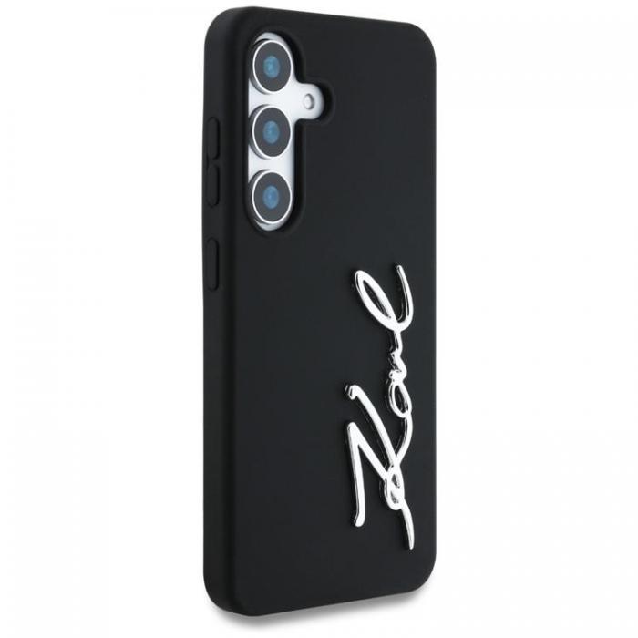 KARL LAGERFELD - Karl Lagerfeld Galaxy S25 Ultra Mobilskal Silikon Metal Signature - Svart