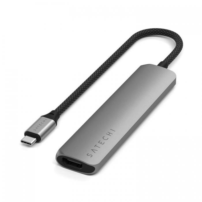 Satechi - Satechi 6-i-1 HUBB USB-C Slim Multiport Adapter - Rymdgr