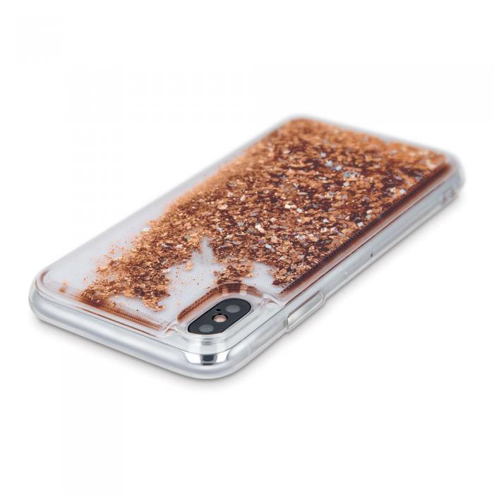 OEM - Flytande glitter TPU-skal fr Samsung Galaxy A13 4G guld