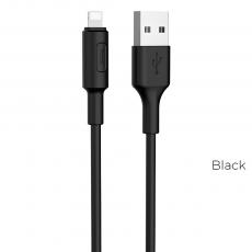 Hoco - HOCO Soarer USB-A till Lightning kabel X25 1m - Svart