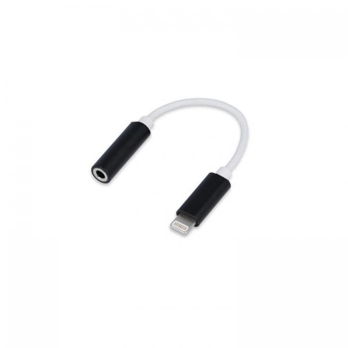 Forever - Forever Audio Adapter Lightning Till Jack 3.5 mm - Svart