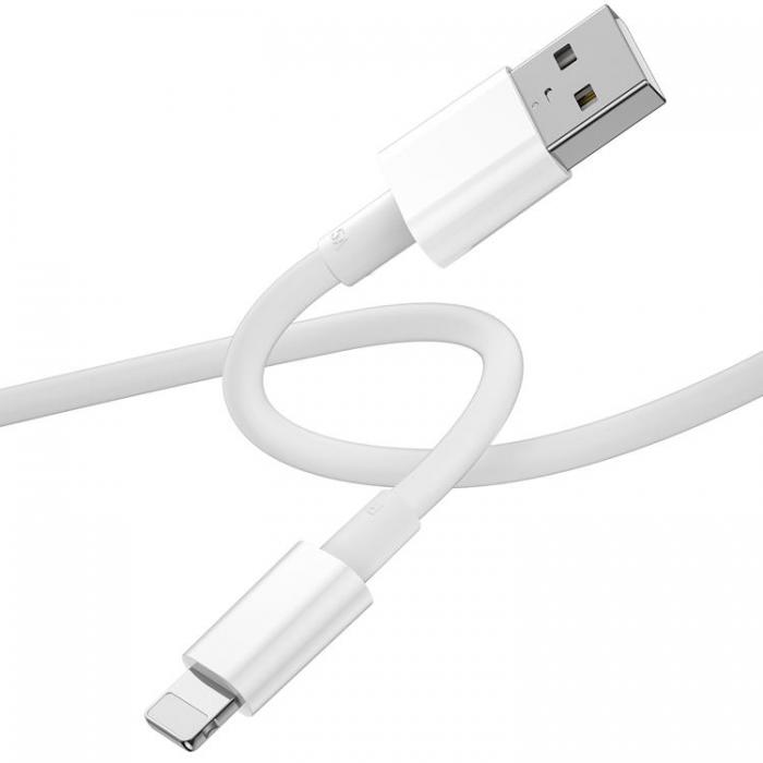 WIWU - WIWU USB Till Lightning 1.2m Kabel 2.4A C006 - Vit