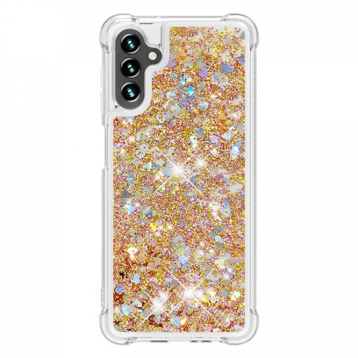 A-One Brand - Galaxy A54 5G Mobilskal YB Quicksand Glitter TPU - Guld