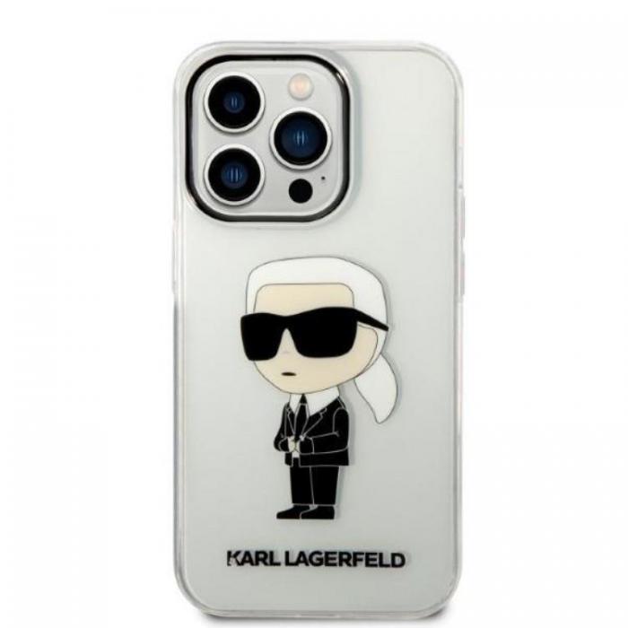 KARL LAGERFELD - Karl Lagerfeld iPhone 14 Pro Skal IML NFT Ikonik - Transparent