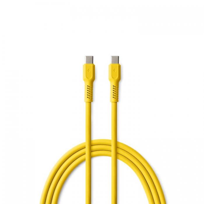 Colorum - Colorum USB-C till USB-C Kabel 1.8m 3A - Gul