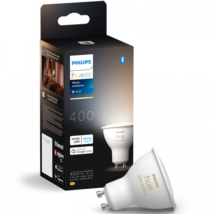 Philips - Philips Hue White Ambiance GU10 400lm 1-pack