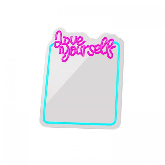 Forever Light - Forever Light Neon MIRROR LED LOVE YOURSELF FMNE01