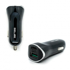 Beline - Beline Billaddare USB-A Till USB-C - Svart