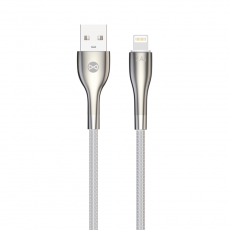 Forever - Forever Sleek USB-A till Lightning kabel 1m 2,4A - Vit