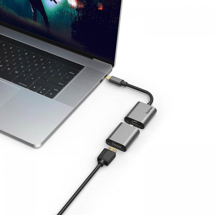 Hama - Hama Video Adapter Set 6in1 USB-C Mini-DisplayPort HDMI VGA