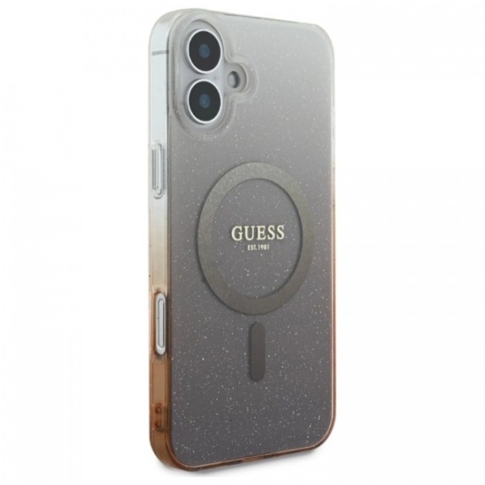 Guess - Guess iPhone 16 Plus Mobilskal MagSafe IML Glitter Gradient