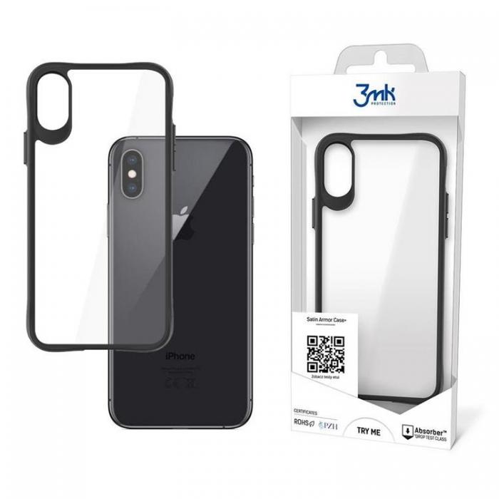 3MK - 3MK iPhone X/XS Skal Satin Armor Plus - Clear