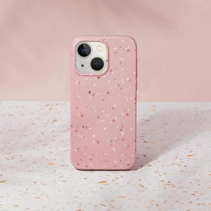 UNIQ - Uniq iPhone 14 Skal Coehl Terrazzo - Rosa