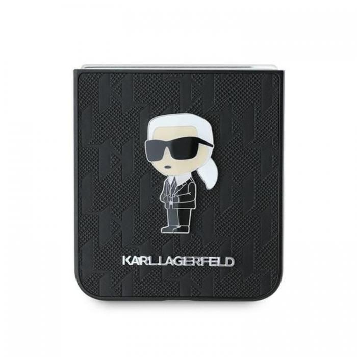 KARL LAGERFELD - Karl Lagerfeld Galaxy Z Flip 6 Mobilskal Saffiano Monogram Ikonik Pin