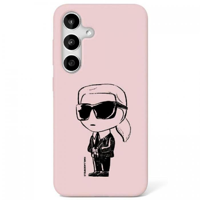 KARL LAGERFELD - Karl Lagerfeld Galaxy S25 Mobilskal MagSafe Silikon Graffiti Ikonik - Rosa