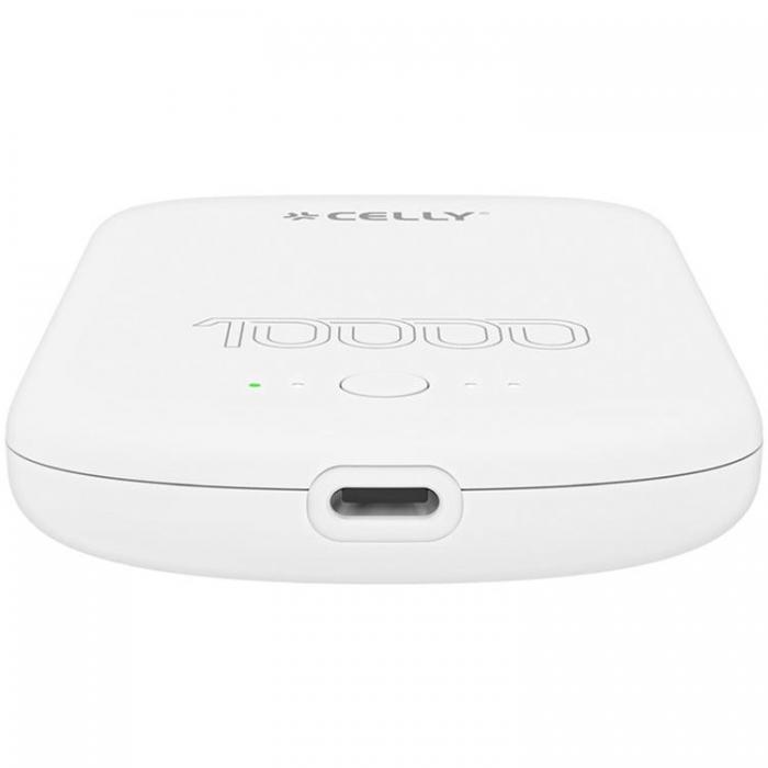 Celly - Celly PowerBank 10W MagSafe Trdls laddning 10000mAh