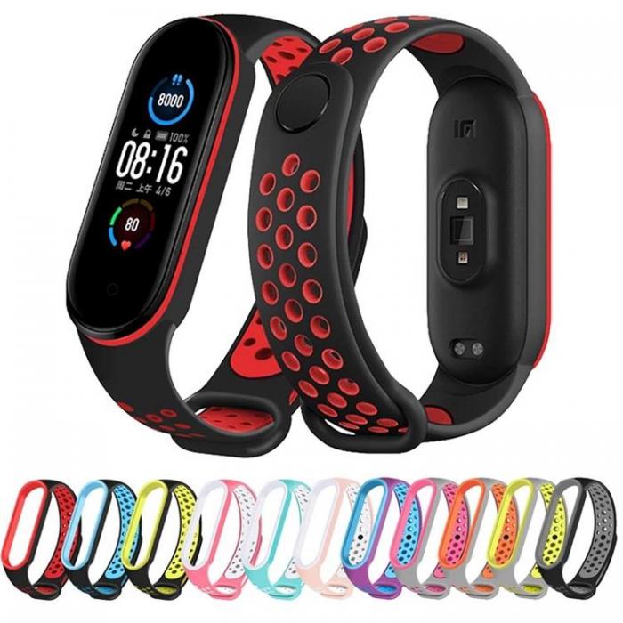 A-One Brand - Xiaomi Mi Smart Band 5/6/7 Armband Sport 07 - Rosa